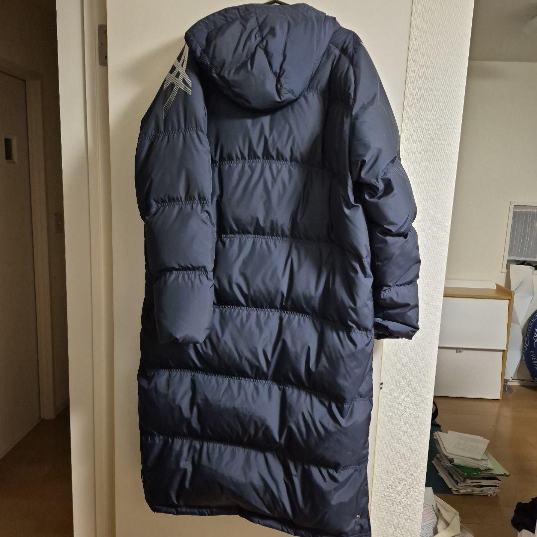 asics ネイビー ベンチコート