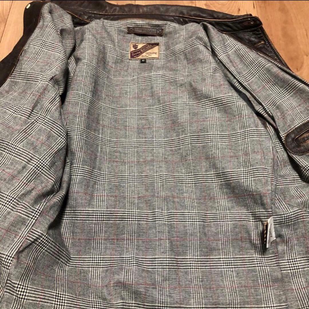 ぱ*る様 カーコート レザー 牛革 ブラウン ヴィンテージ 古着 キムタク