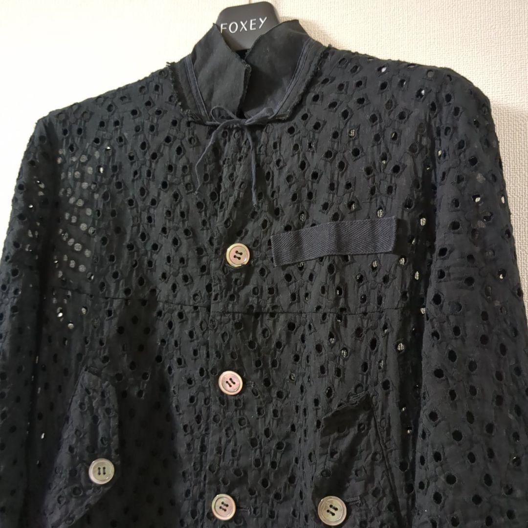 専用　コムデギャルソン ロングワンピース カットワークレース 黒 M