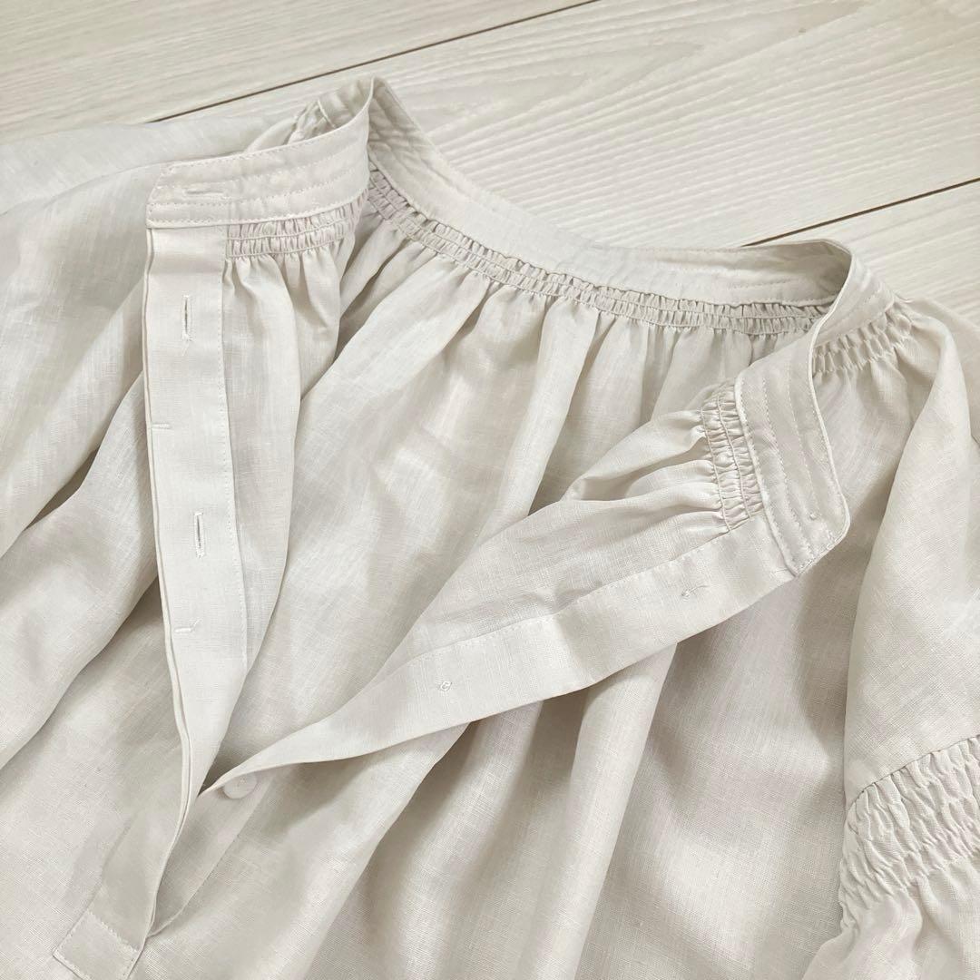 ロートレアモン デュクラス ギャザー ワンピース ロング ボリューム袖 フレア