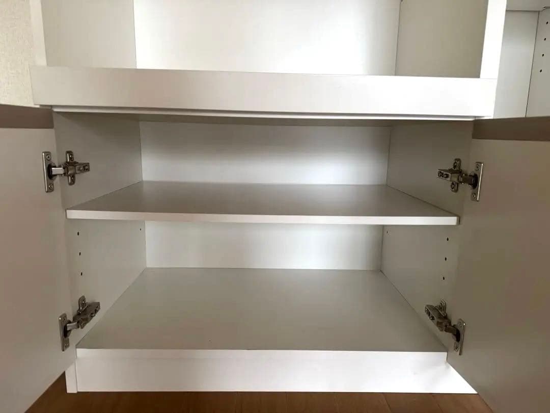 3/16迄　ニトリ　レンジ台　食器棚　ホワイト レンジボード コンパクト