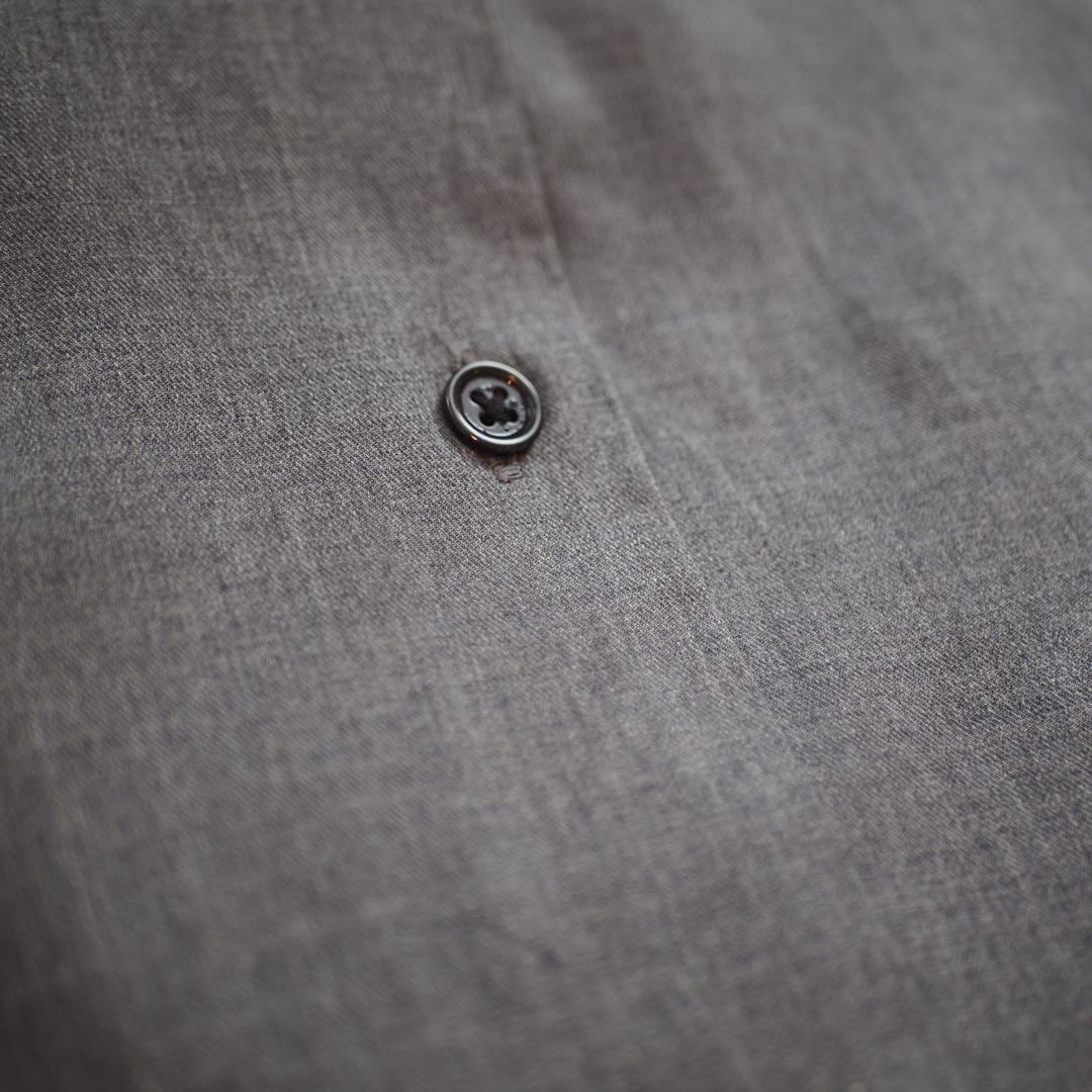 トゥモローランド BACCA グレー ショート丈 ボリュームスリーブブラウス