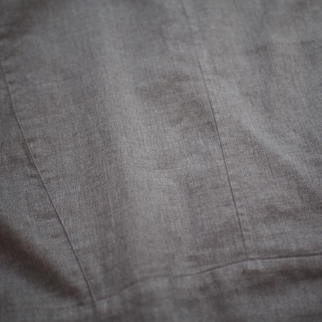 トゥモローランド BACCA グレー ショート丈 ボリュームスリーブブラウス