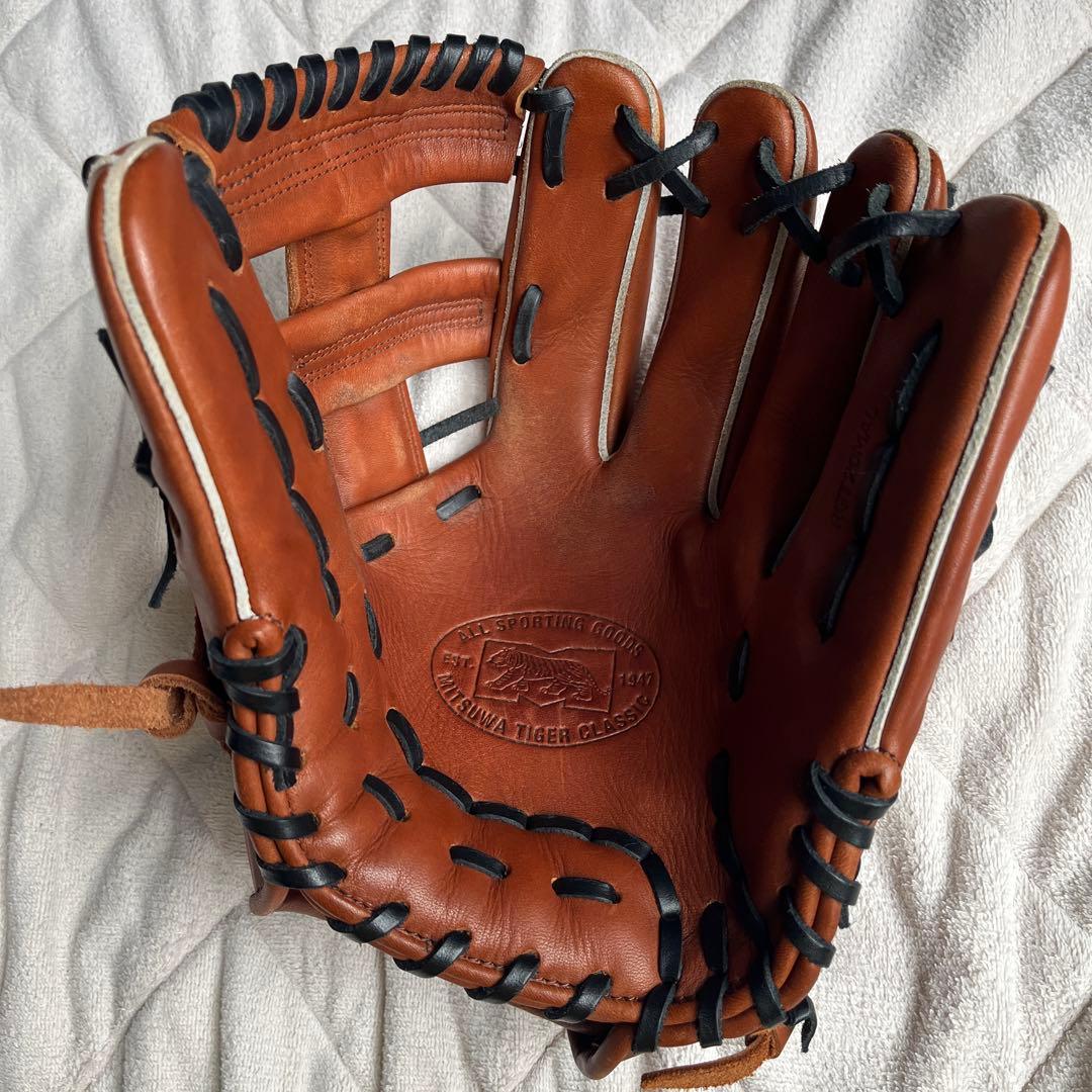 ミツワタイガー　軟式グラブ　内野手用