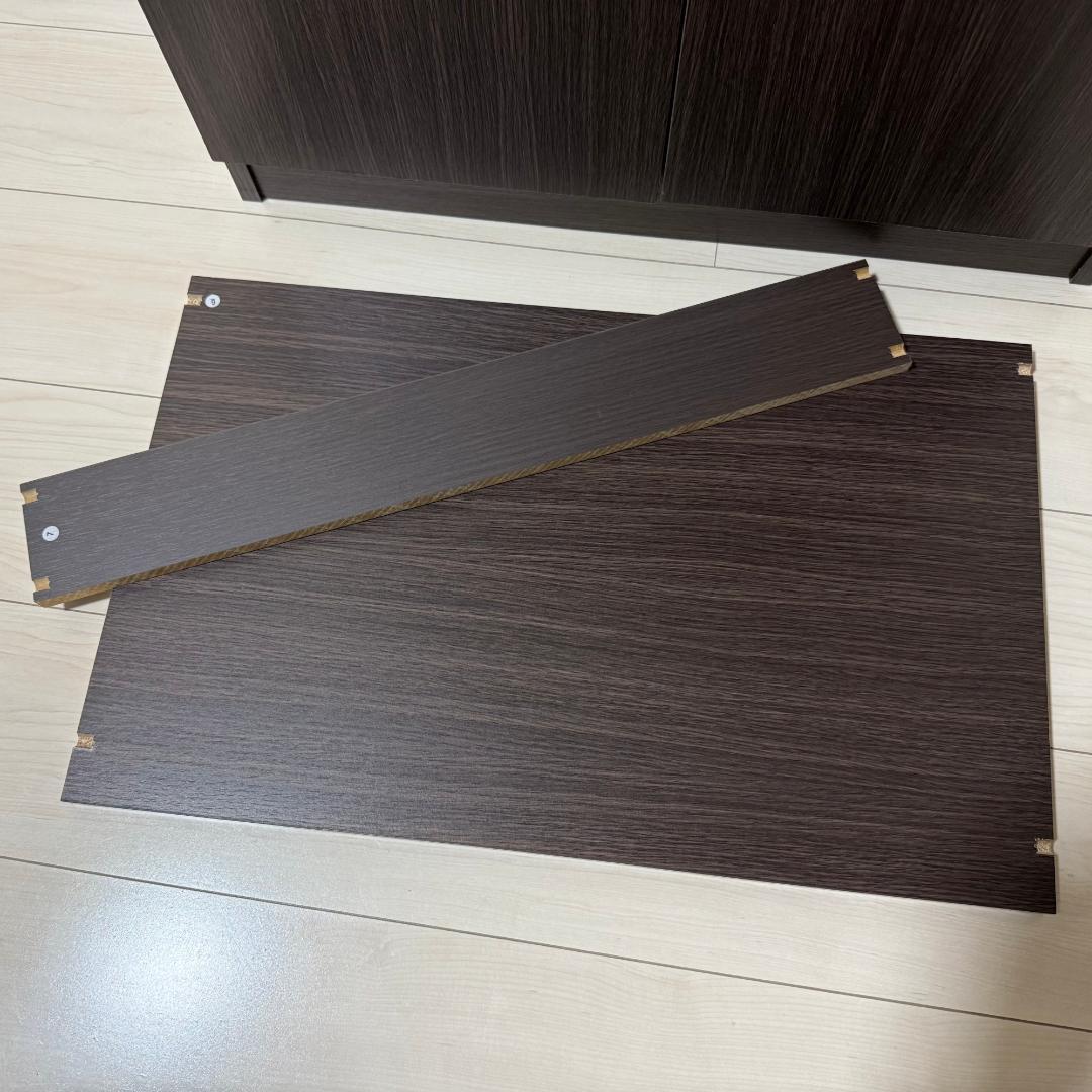 【完成品】ニトリ レンジ台(フォルム RE9060 DBR)