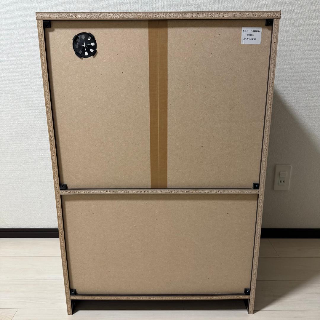 【完成品】ニトリ レンジ台(フォルム RE9060 DBR)