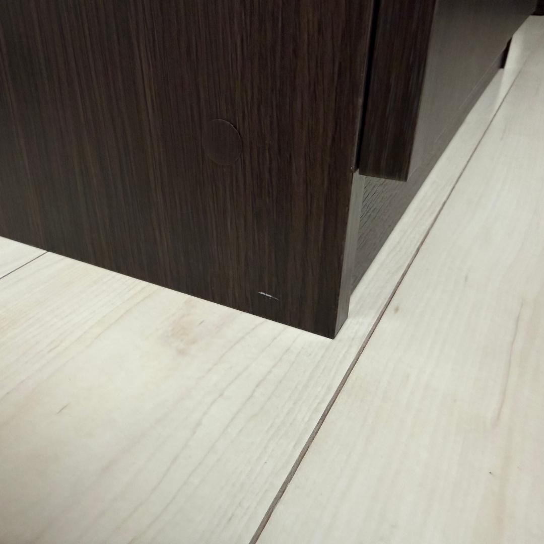 【完成品】ニトリ レンジ台(フォルム RE9060 DBR)