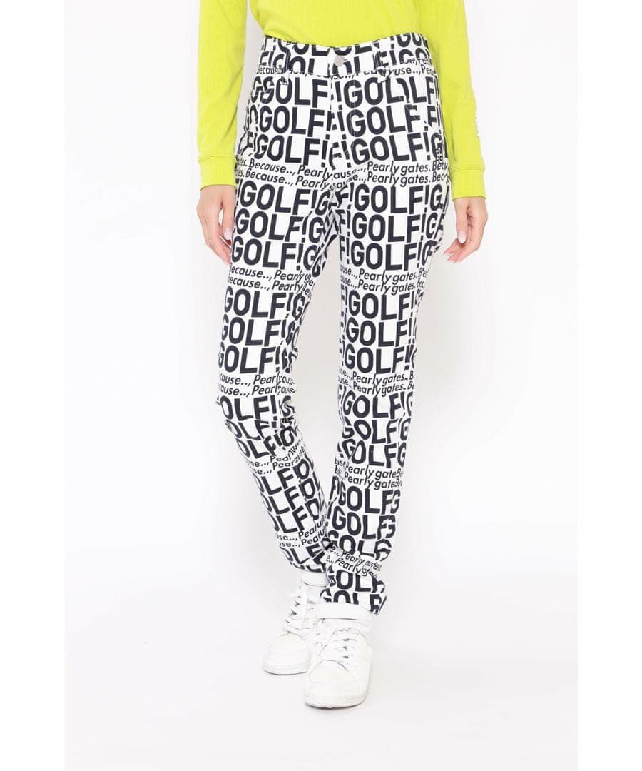 パーリーゲイツ　GOLFロゴプリント コットンストレッチ　レディース　２