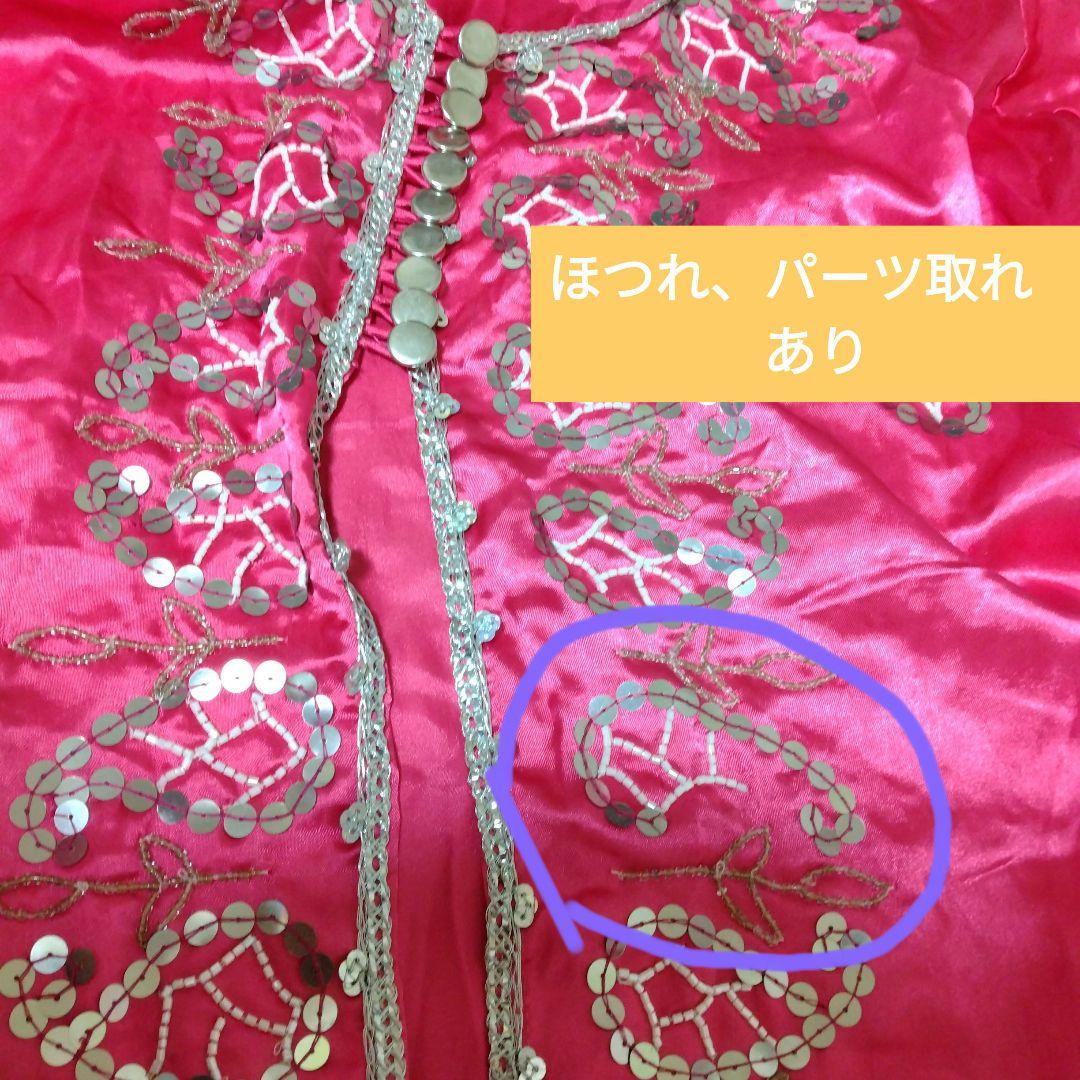 ベリーダンス　衣装　ガラベーヤ　ドレス　ピンク　エデン