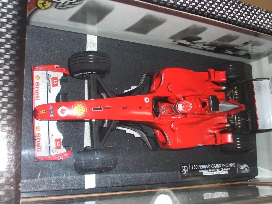 美品　フェラーリ　１５０GP　優勝記念　シューマッハ　マテル　１／１８