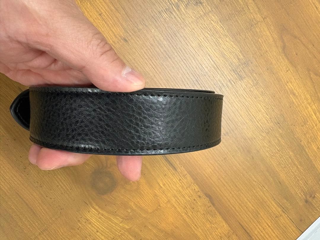 パーリーゲイツ レザー製ウサギとドクロデザインベルト