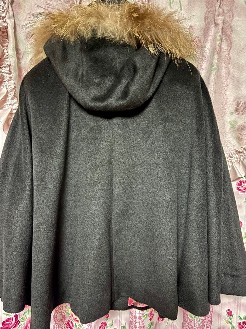 MARS ファー付き ポンチョ コード