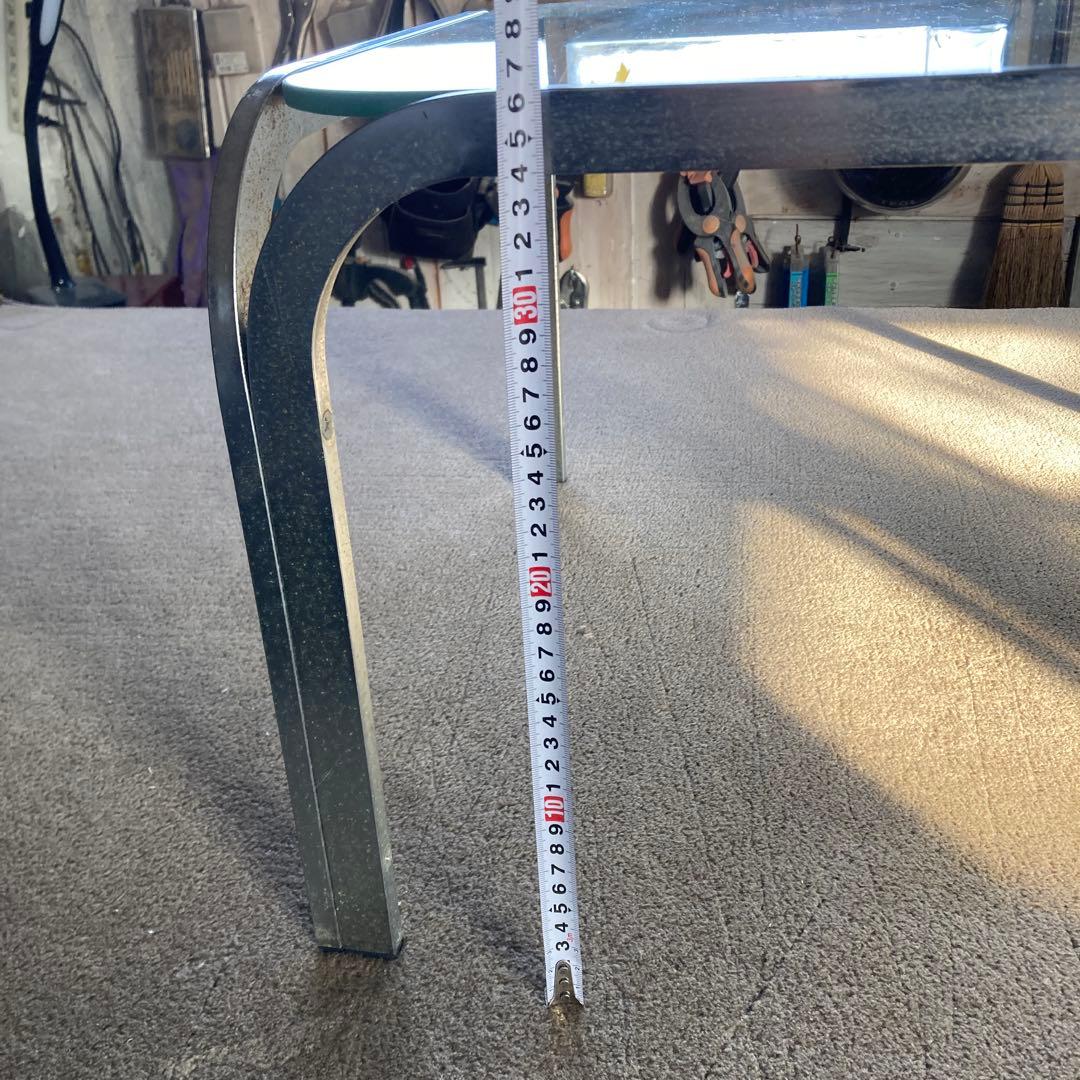 a*k様 昭和レトロ　 アンティーク　アイアンフレーム ガラステーブル センター