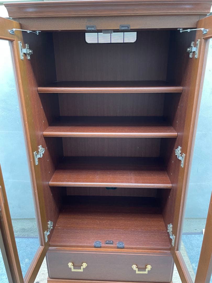 近隣配達可能　美品　マルニ木工　地中海　キャビネット　カップボード