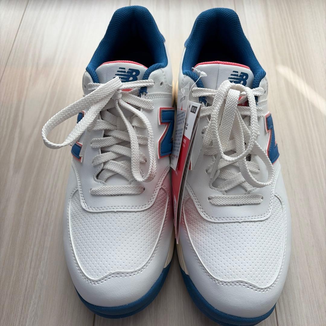 【新品・未使用】New Balanceゴルフシュー25.5cm 白・水色・ピンク