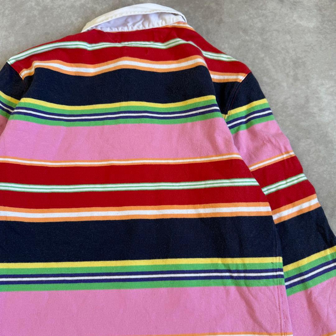 ポロバイラルフローレン ラガーTシャツ ボーダー S カラフル