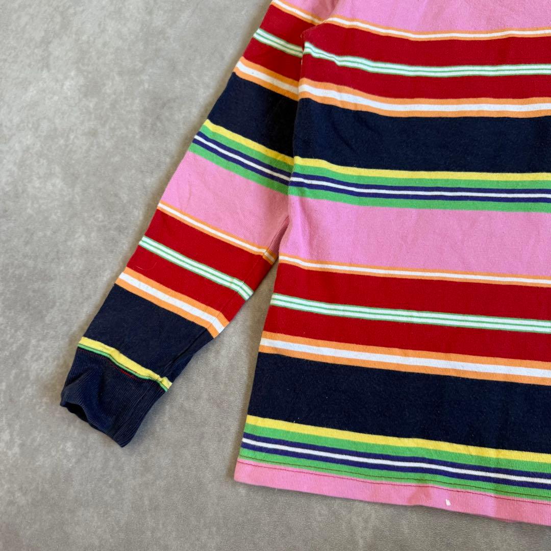 ポロバイラルフローレン ラガーTシャツ ボーダー S カラフル