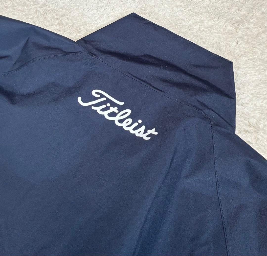 【美品】Titleist タイトリスト 2way レインウェアジャケット 紺 L