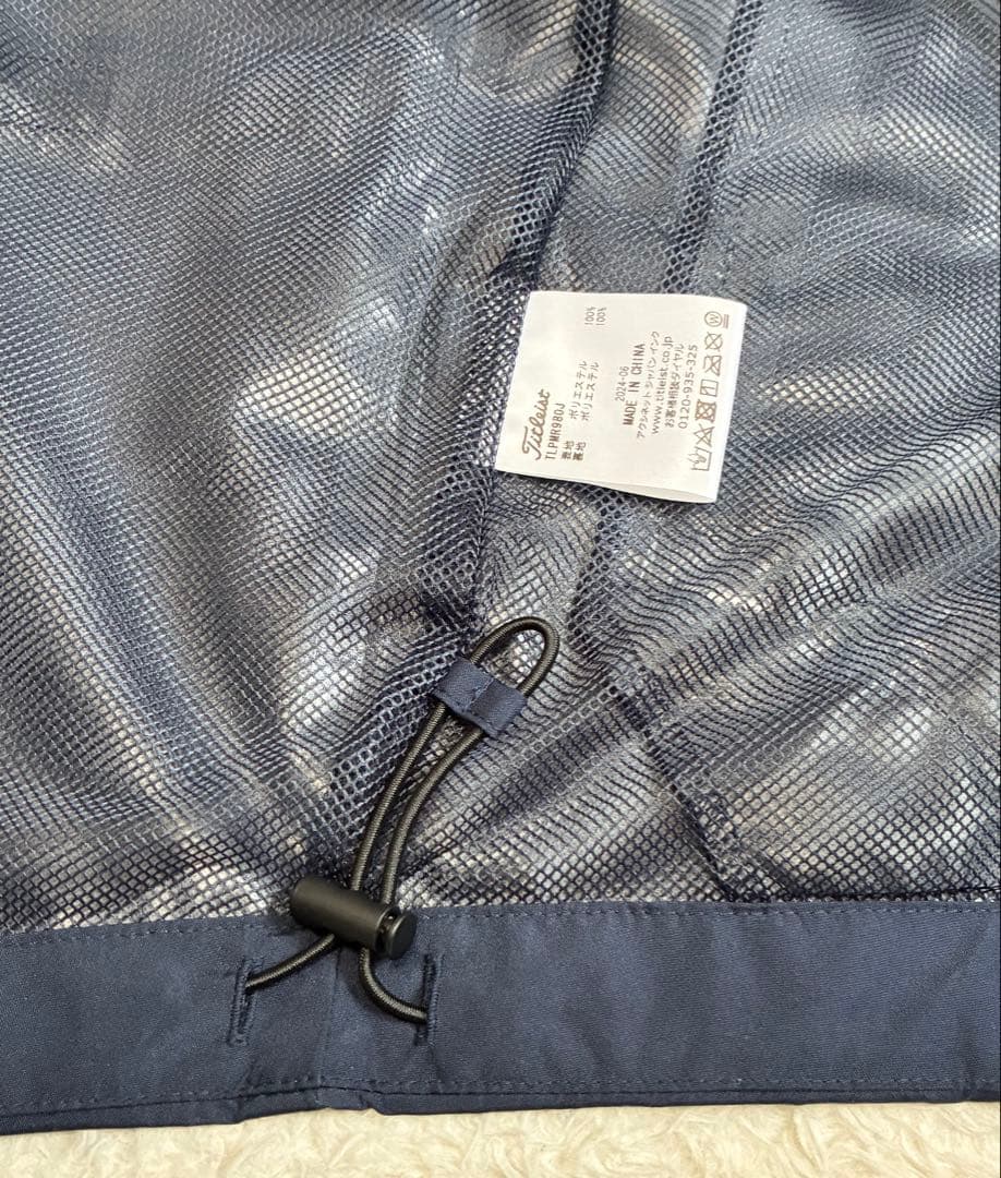 【美品】Titleist タイトリスト 2way レインウェアジャケット 紺 L