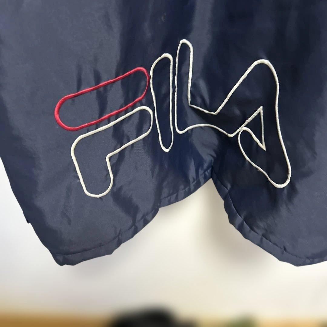 FILA ベンチコート ネイビー/レッド