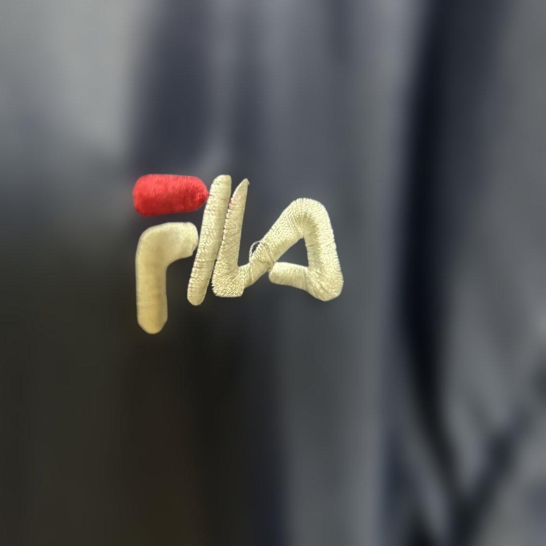 FILA ベンチコート ネイビー/レッド