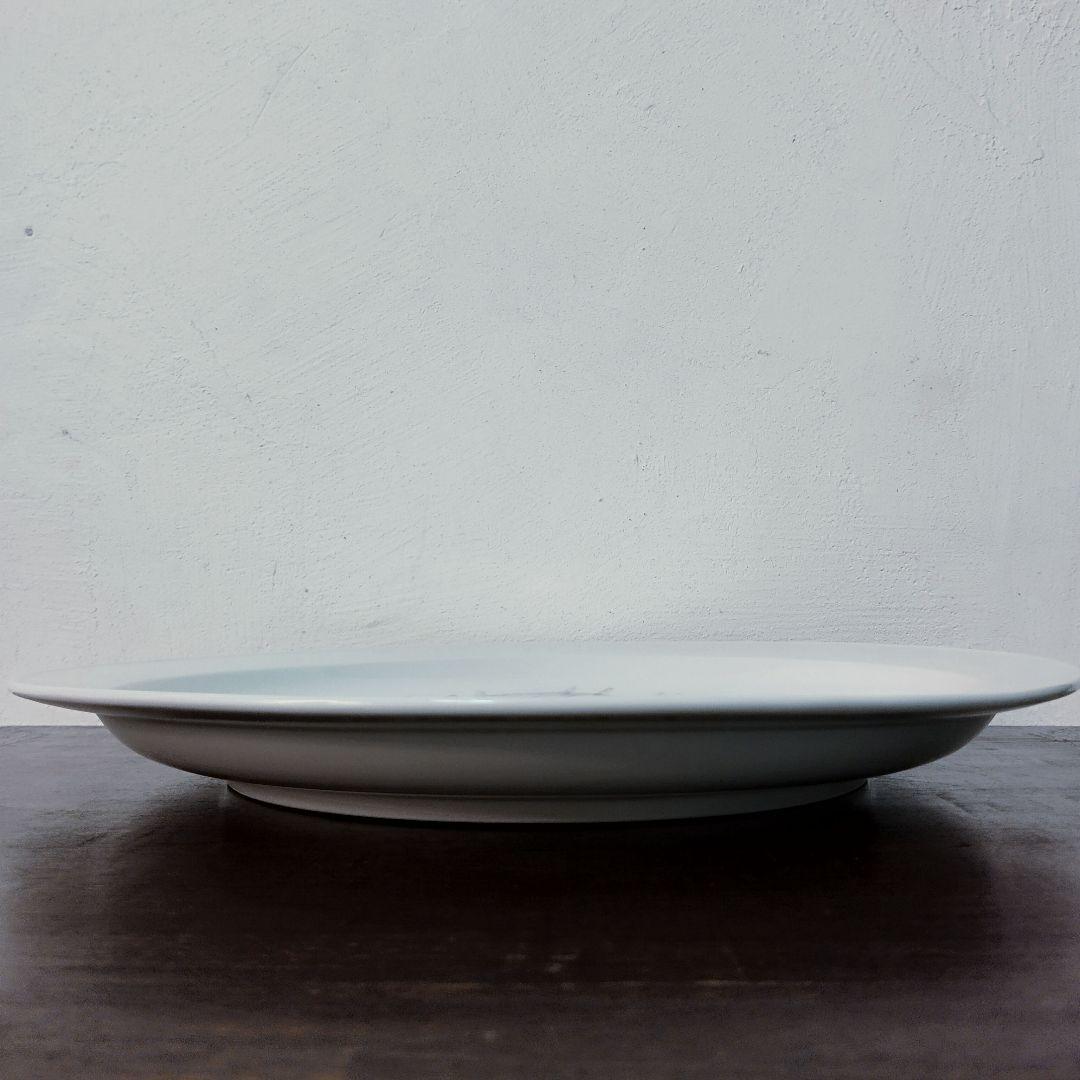 韓国 現代作家【金益寧】白磁 飾り皿 大皿　　コンテンポラリー