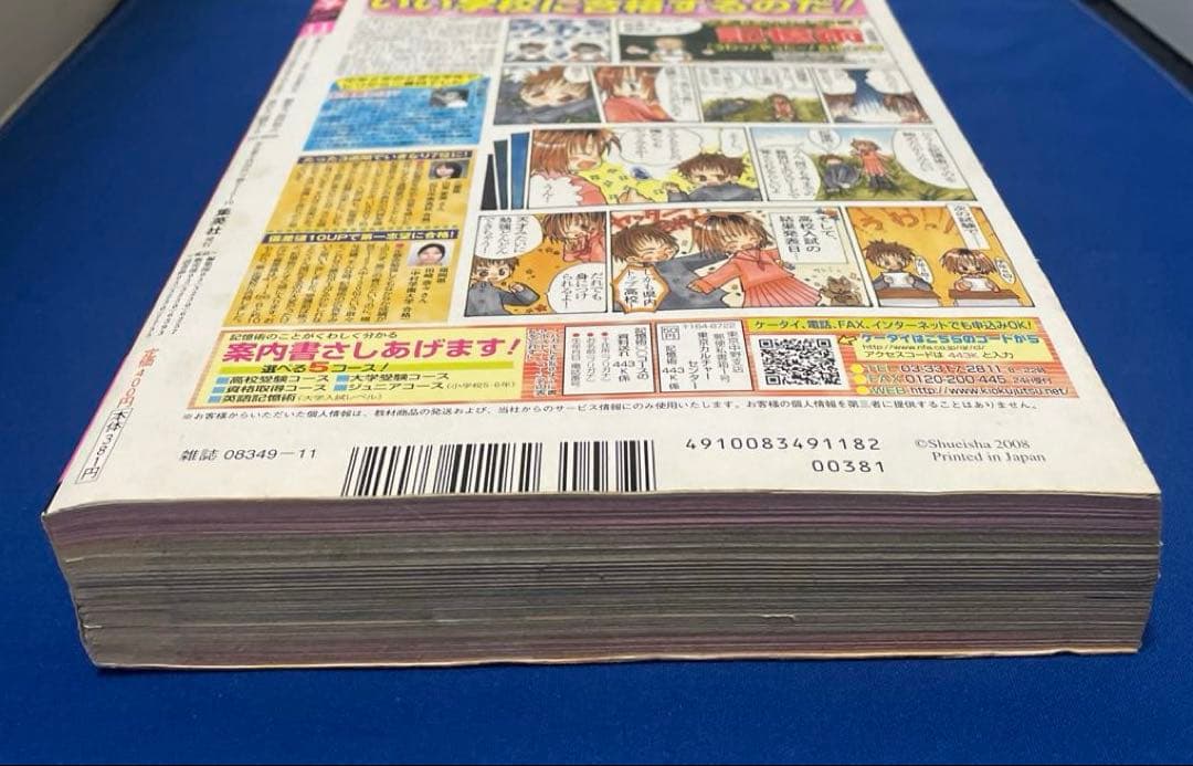 別冊マーガレット 2008年11月号 特集ページ君に届けミニファンブック付き