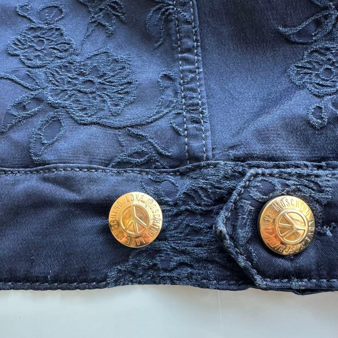 LOVE MOSCHINO モスキーノ フラワージャガードジャケット