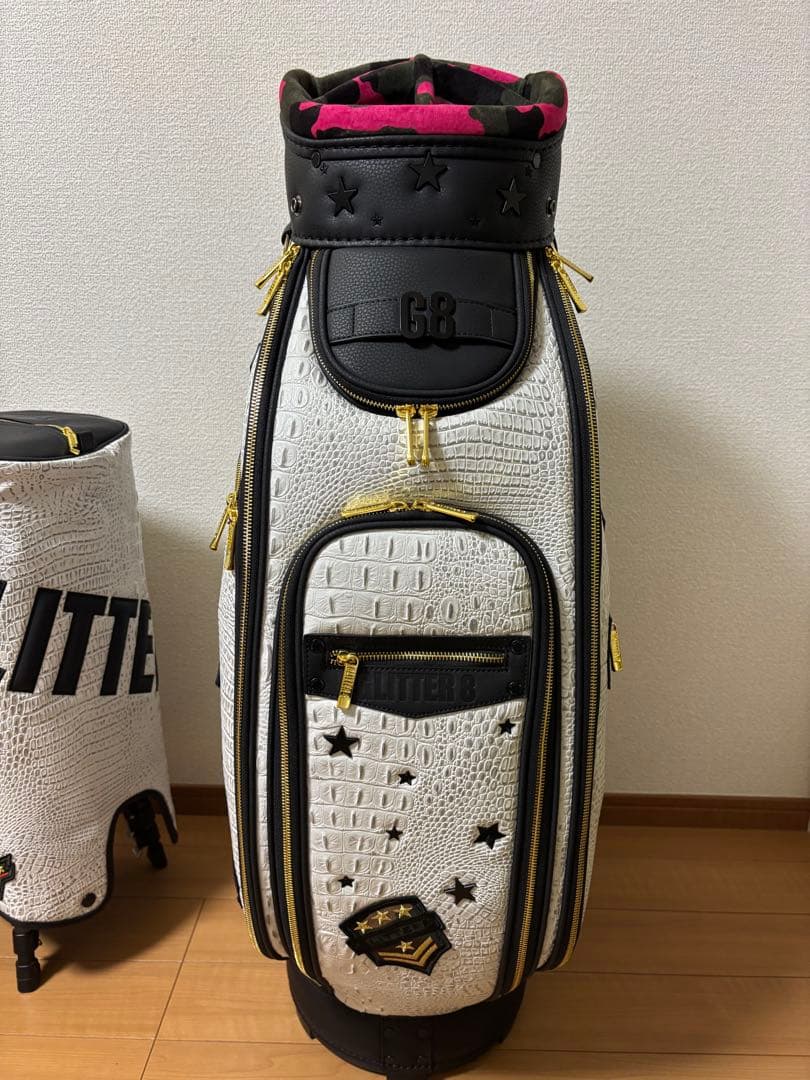 GLITTER 8 キャディバッグ 新品未使用品 クロコダイル総柄