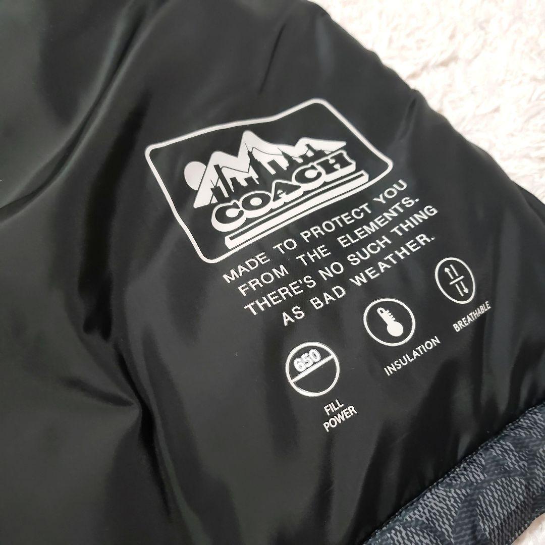 COACH コーチ シグネチャー ブラック 高機能ダウンベスト 未使用級極美品