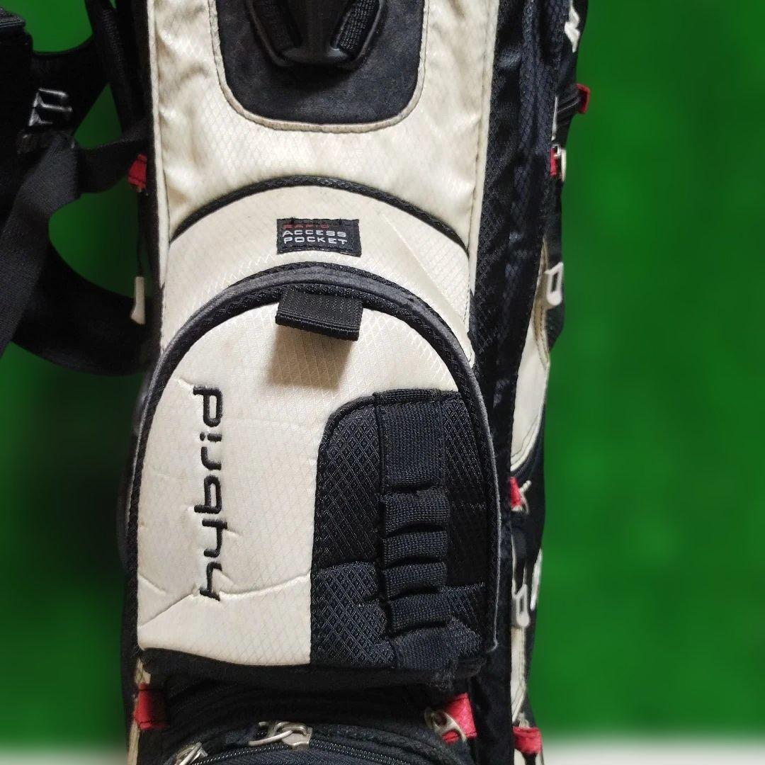 Burton スタンド式キャディバッグ 黒/ベージュ