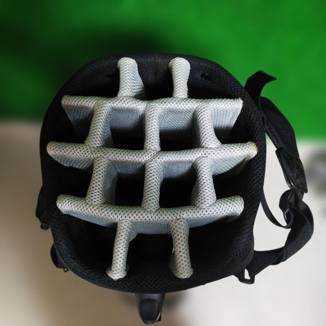 Burton スタンド式キャディバッグ 黒/ベージュ