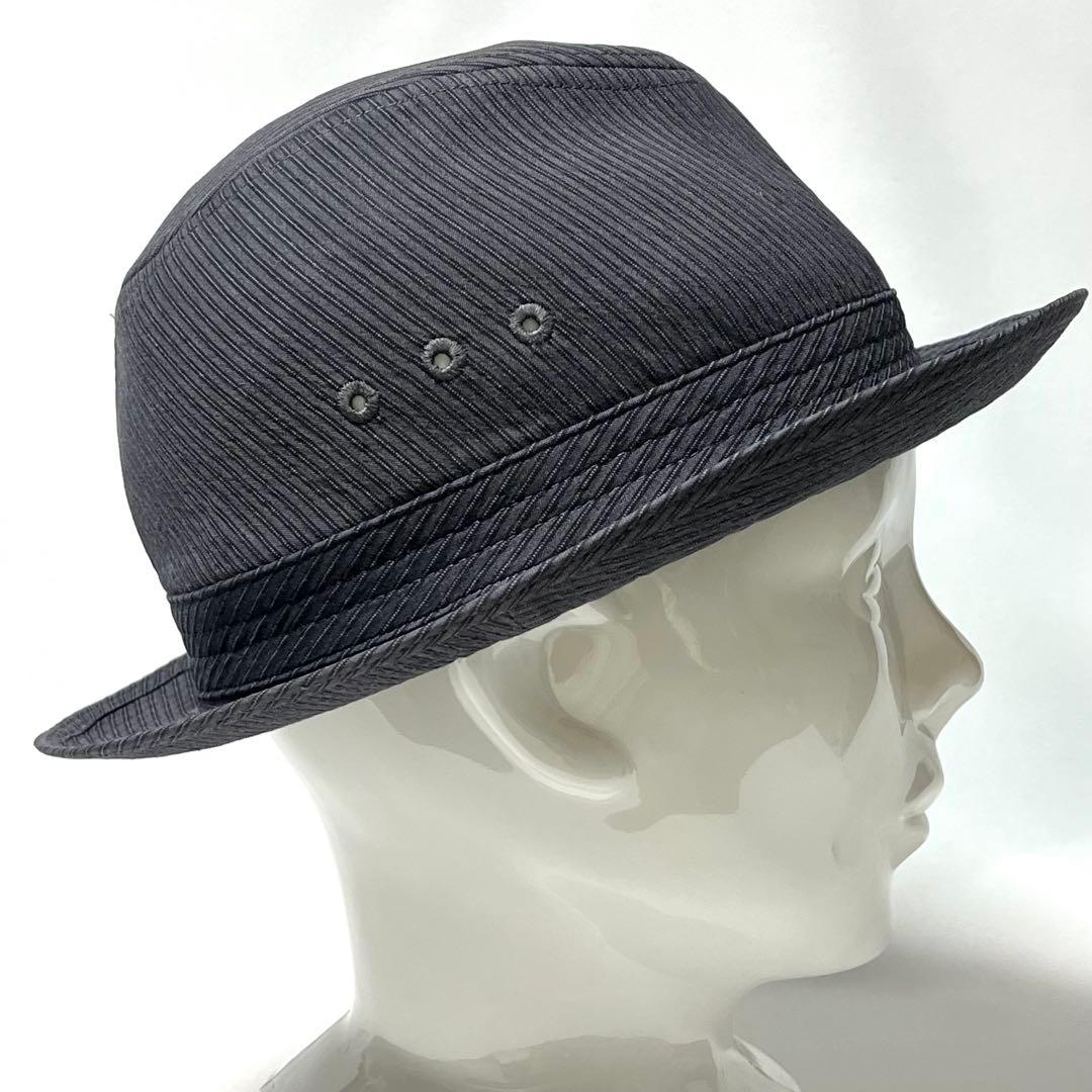 【超美品】Borsalino 日本製 スタッズ付き中折れハット通年着用可能タイプ