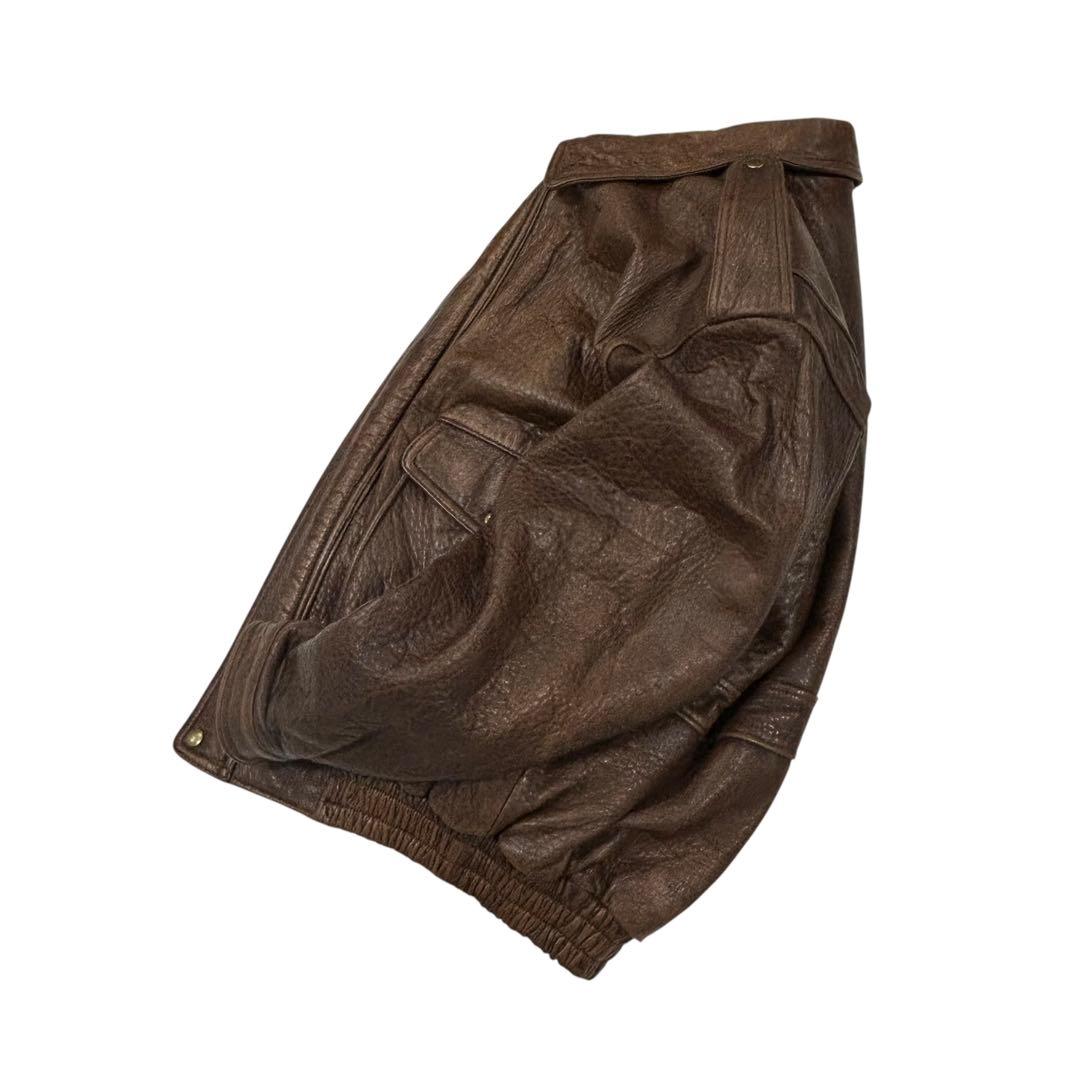 90s Vintage ラムレザー A-2 フライトジャケット メンズ3L