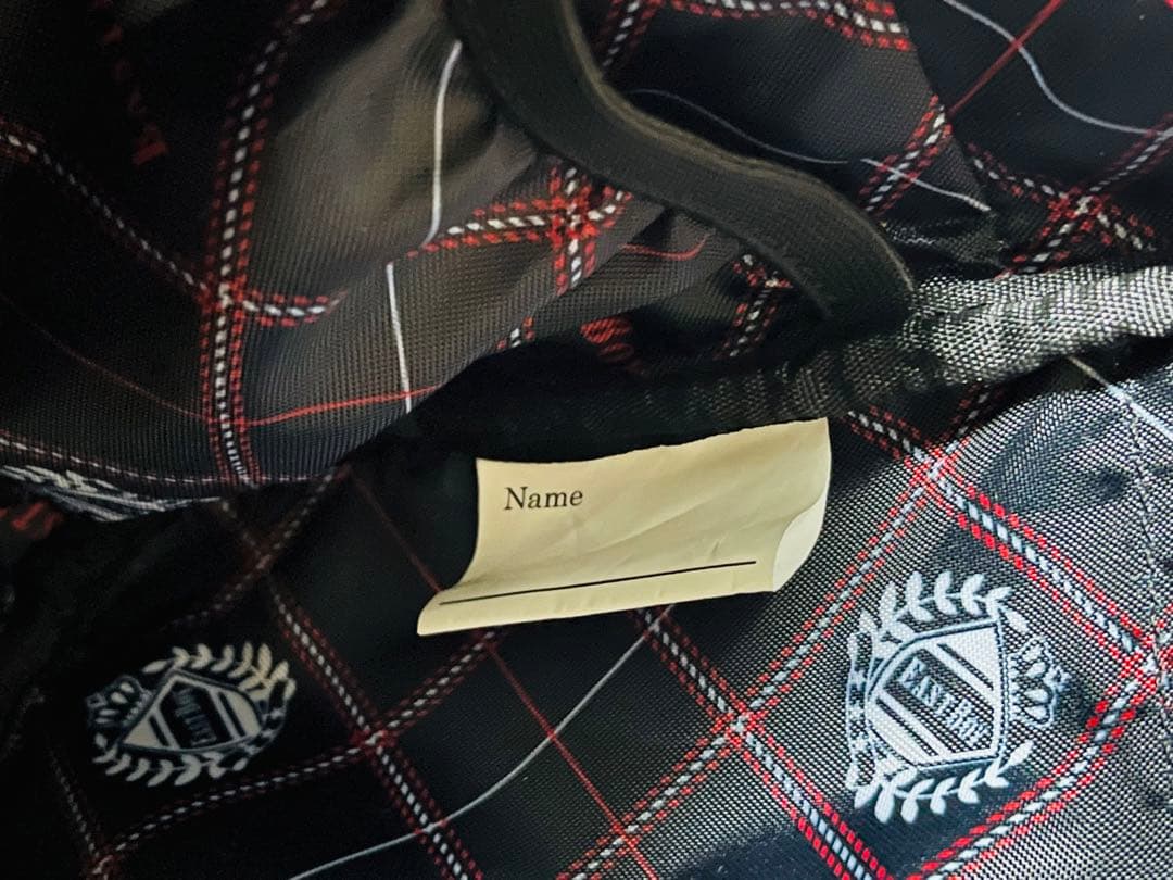 【レア】EASTBOY スクールバッグ　黒　赤刺繍 　角スレ無し♪美品