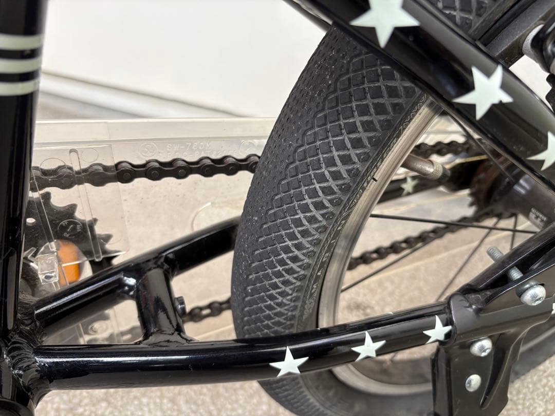 MARIN キッズバイク 黒 星模様 直接取り引き可能