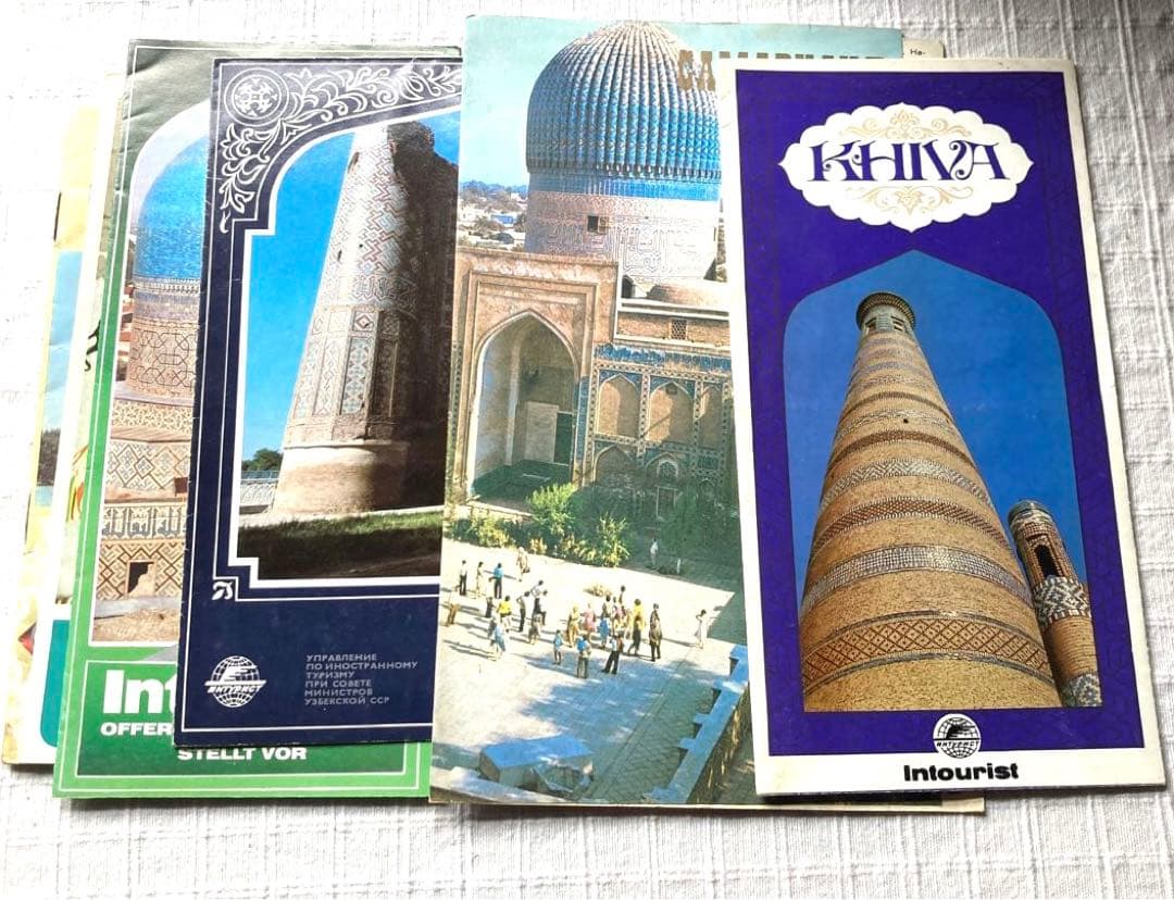 希少　ウズベキスタン　歴史的建造物の写真集　他　現地観光パンフレット