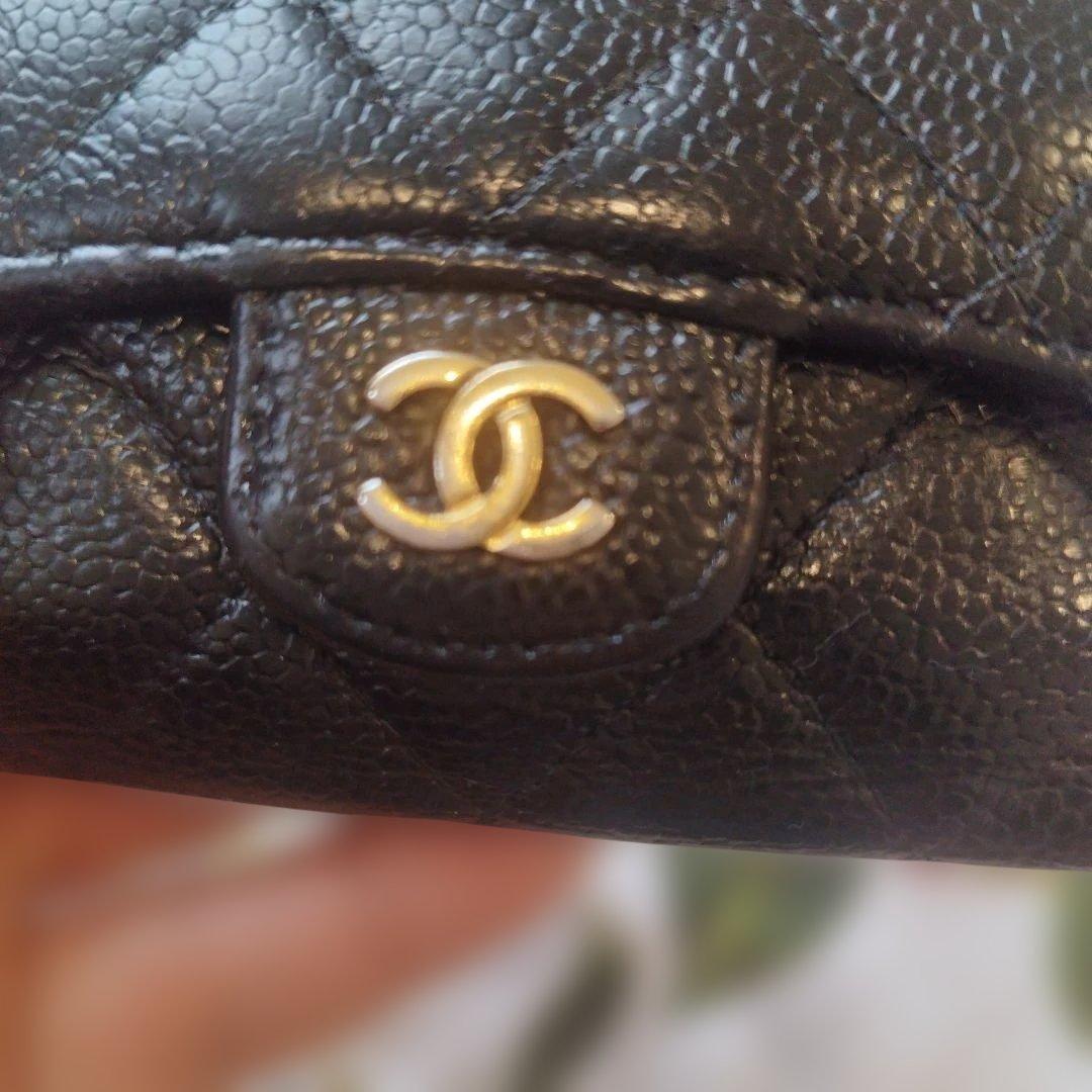 シャネルキャビアスキン　キーケース