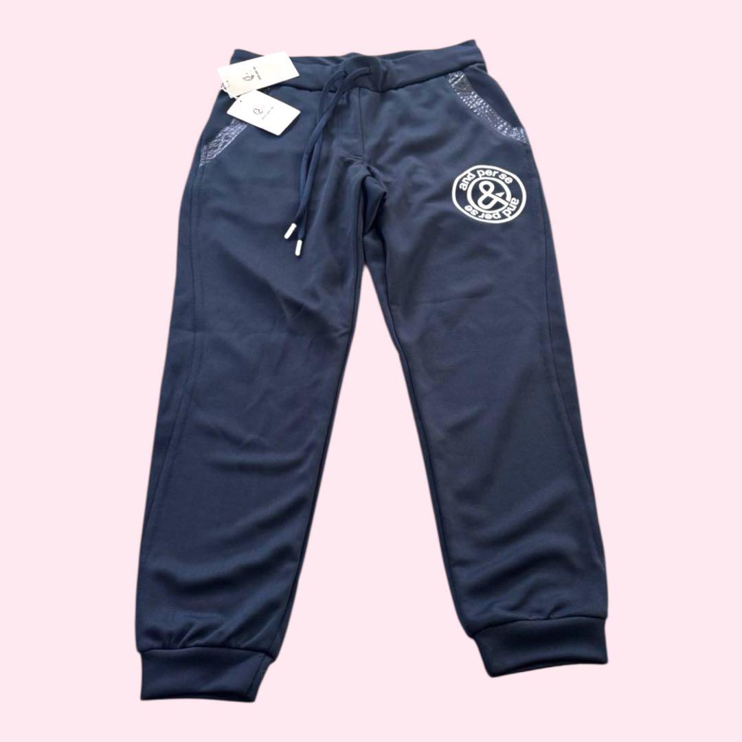 【新品タグ付】AND PER SE アンパスィ ジョガーパンツ Mゴルフパンツ