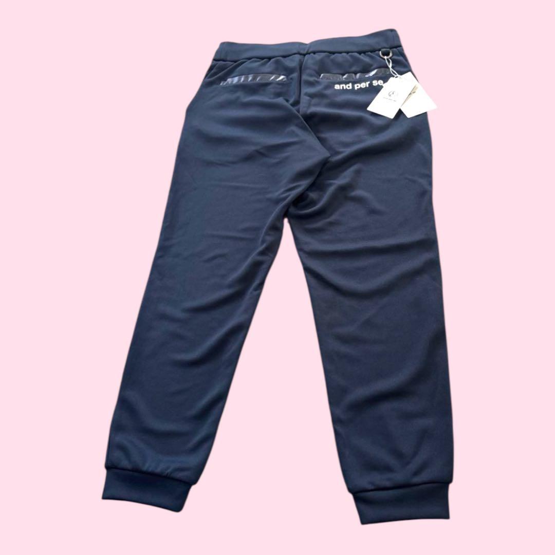 【新品タグ付】AND PER SE アンパスィ ジョガーパンツ Mゴルフパンツ