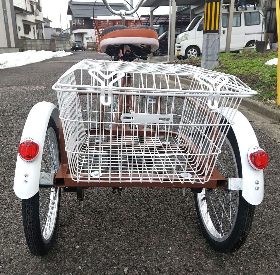 【今だけ価格！試乗のみ、100%完成形】大人用・高齢者向け20インチ3輪自転車