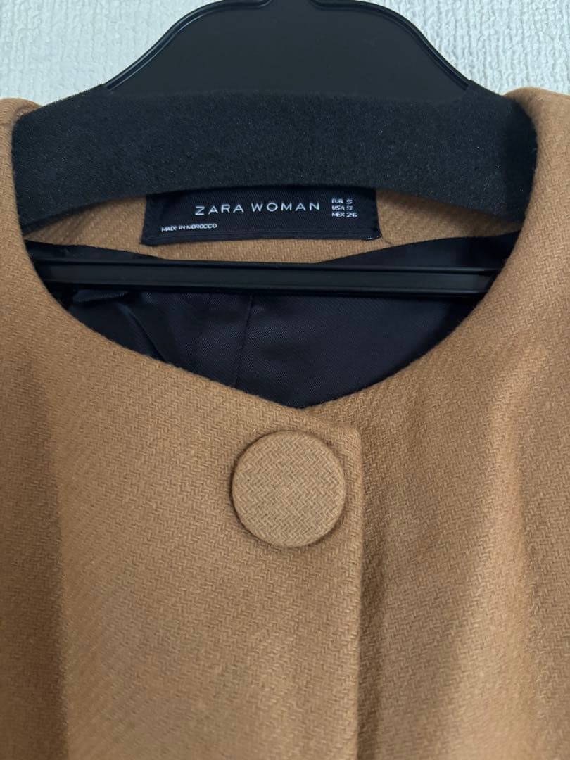 ZARA WOMAN ブラウン ケープコート M