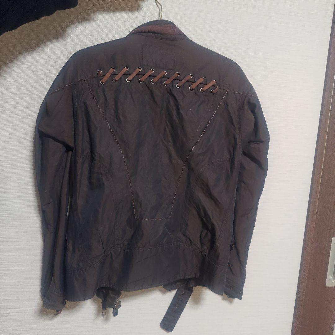 MARITHE FRANCOIS GIRBAUDの合成皮革ライダースジャケット