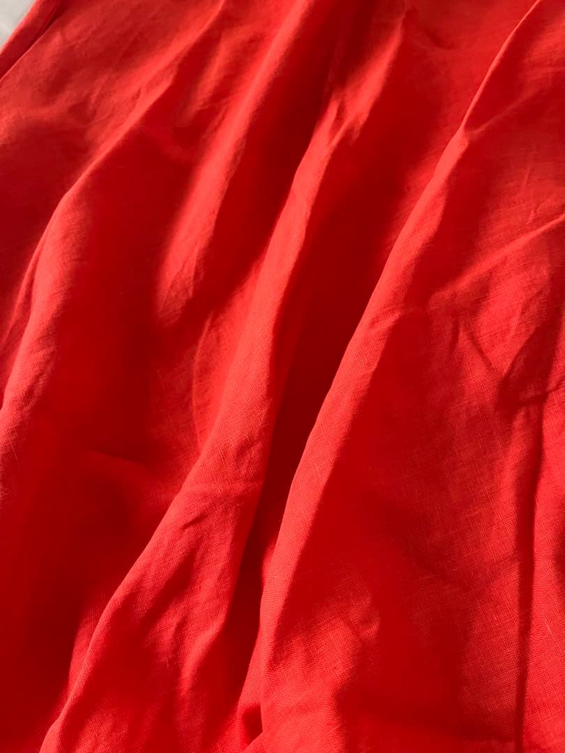 タグあり《超美品》UNITED ARROWS リネン　Vネック ワンピース 38