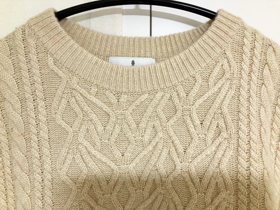 MORABITO BLANC モラビト　ケーブルニットベスト