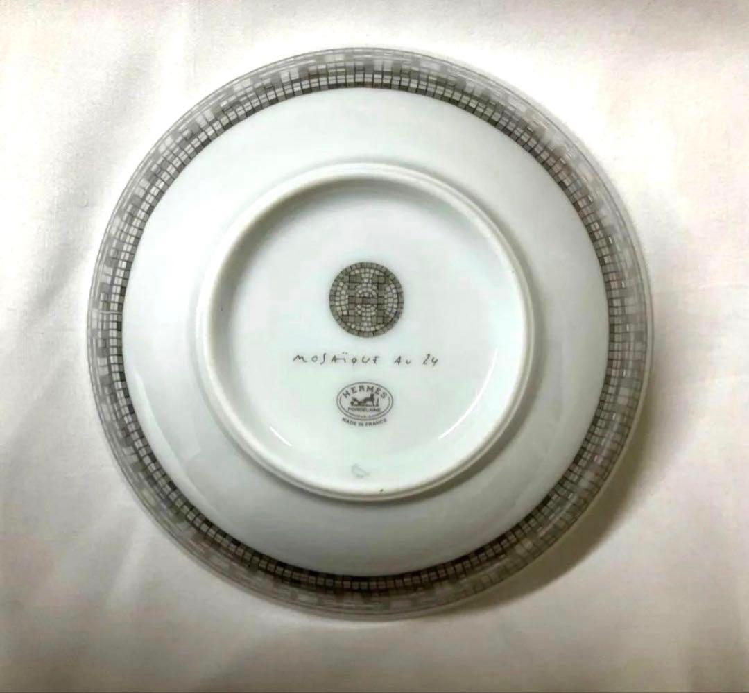 美品 エルメス ライスボウル モザイク 24 シルバー