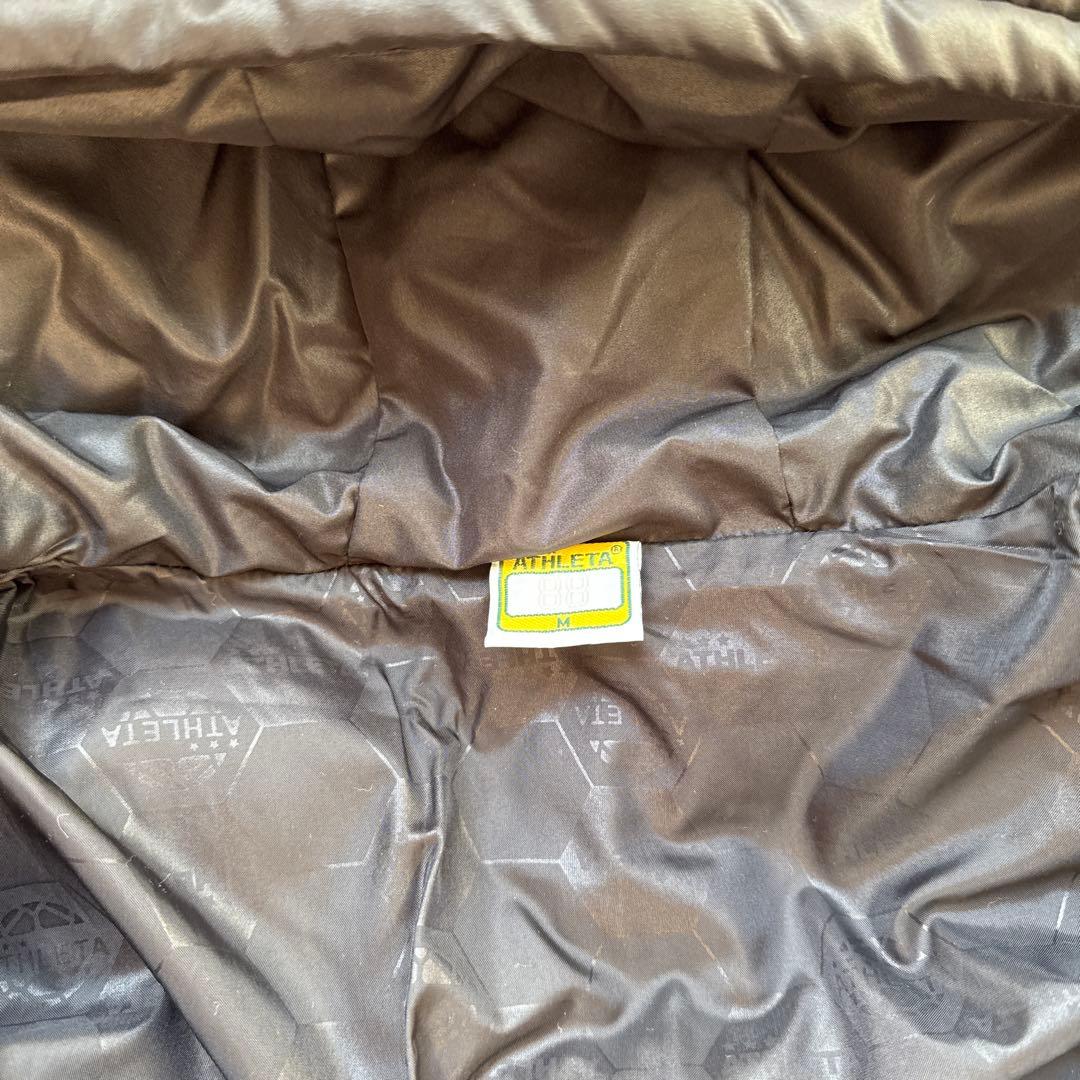 ATHLETA アスレタ ロゴプリント ロング ベンチコート M ダウンコート