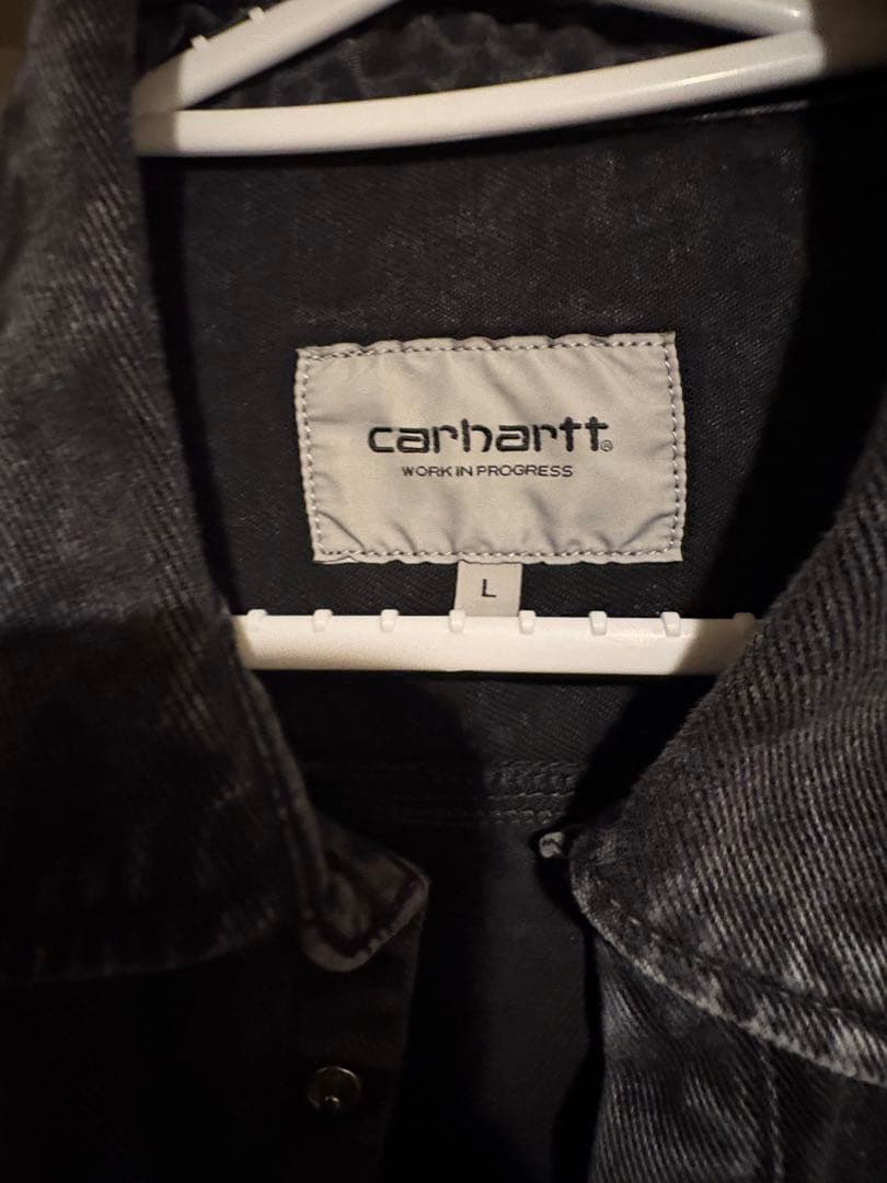 carhartt Lサイズ ブラック デニムジャケット