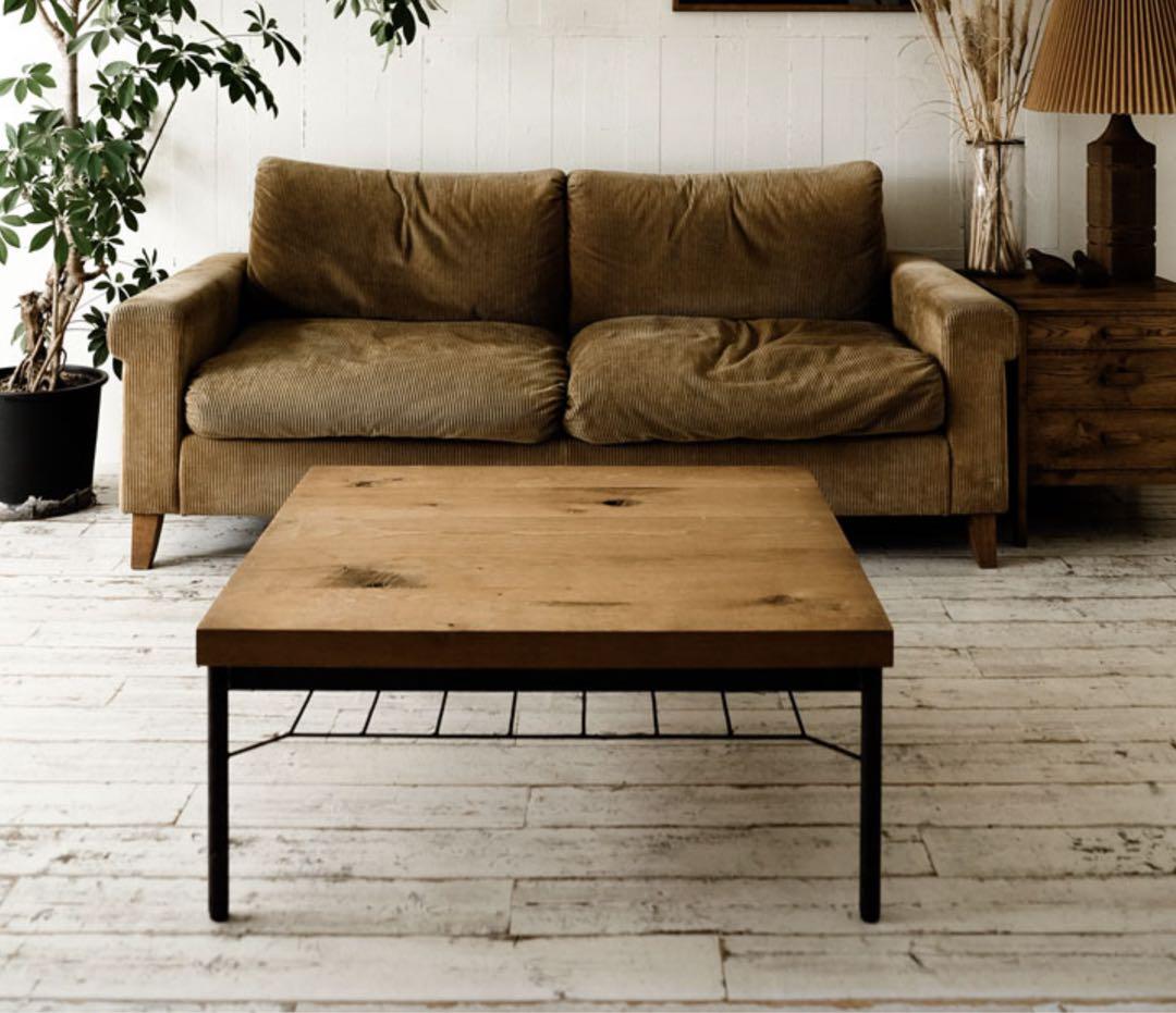 TRUCK FURNITURE ローテーブル　OAK IRON-LEG