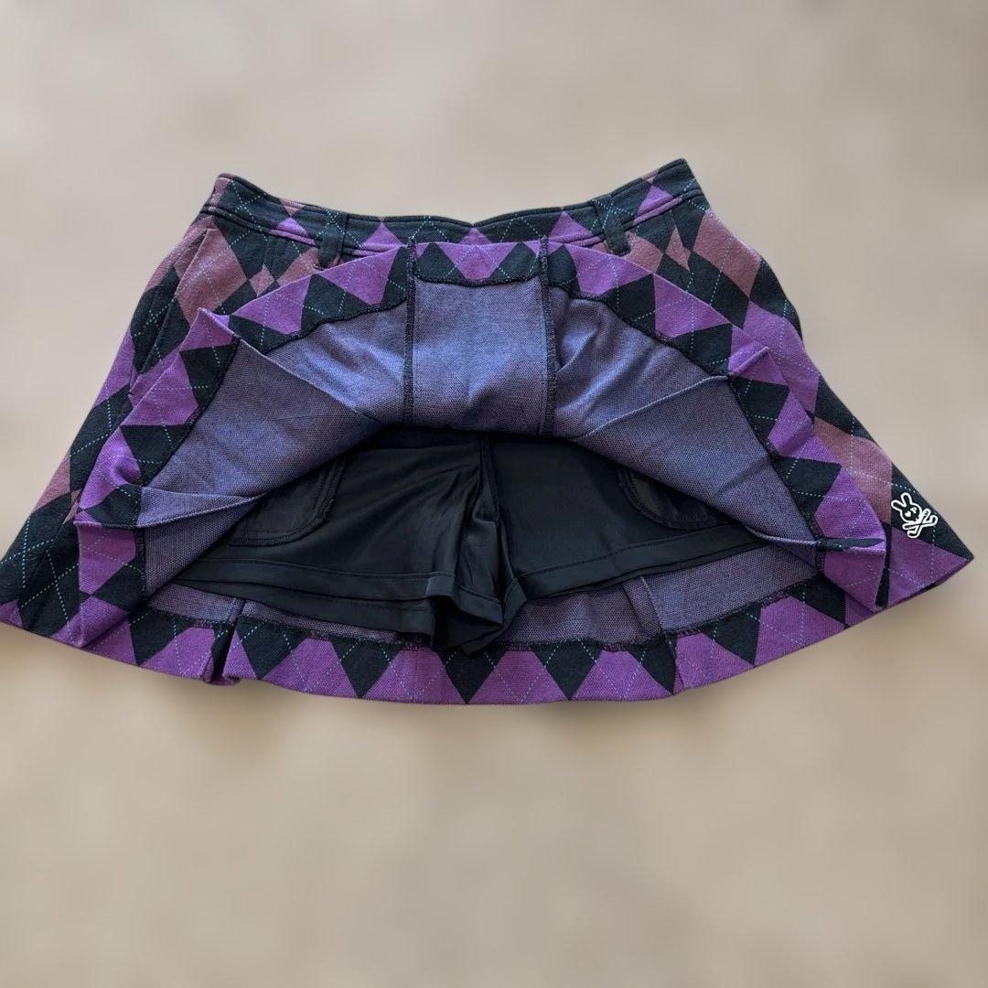 MASTER BUNNY ロゴジャケット 紺✖️パーリーゲイツダイヤ柄スカート0